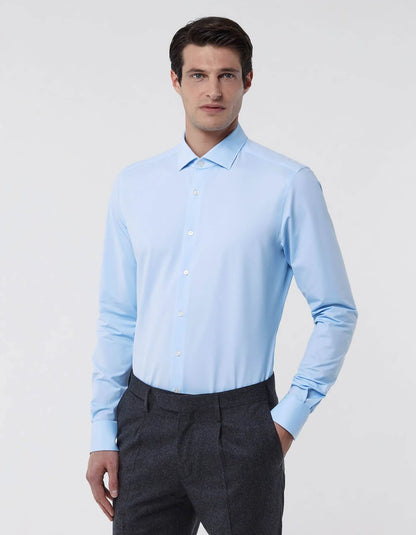 Camicia Xacus in Oxford celeste