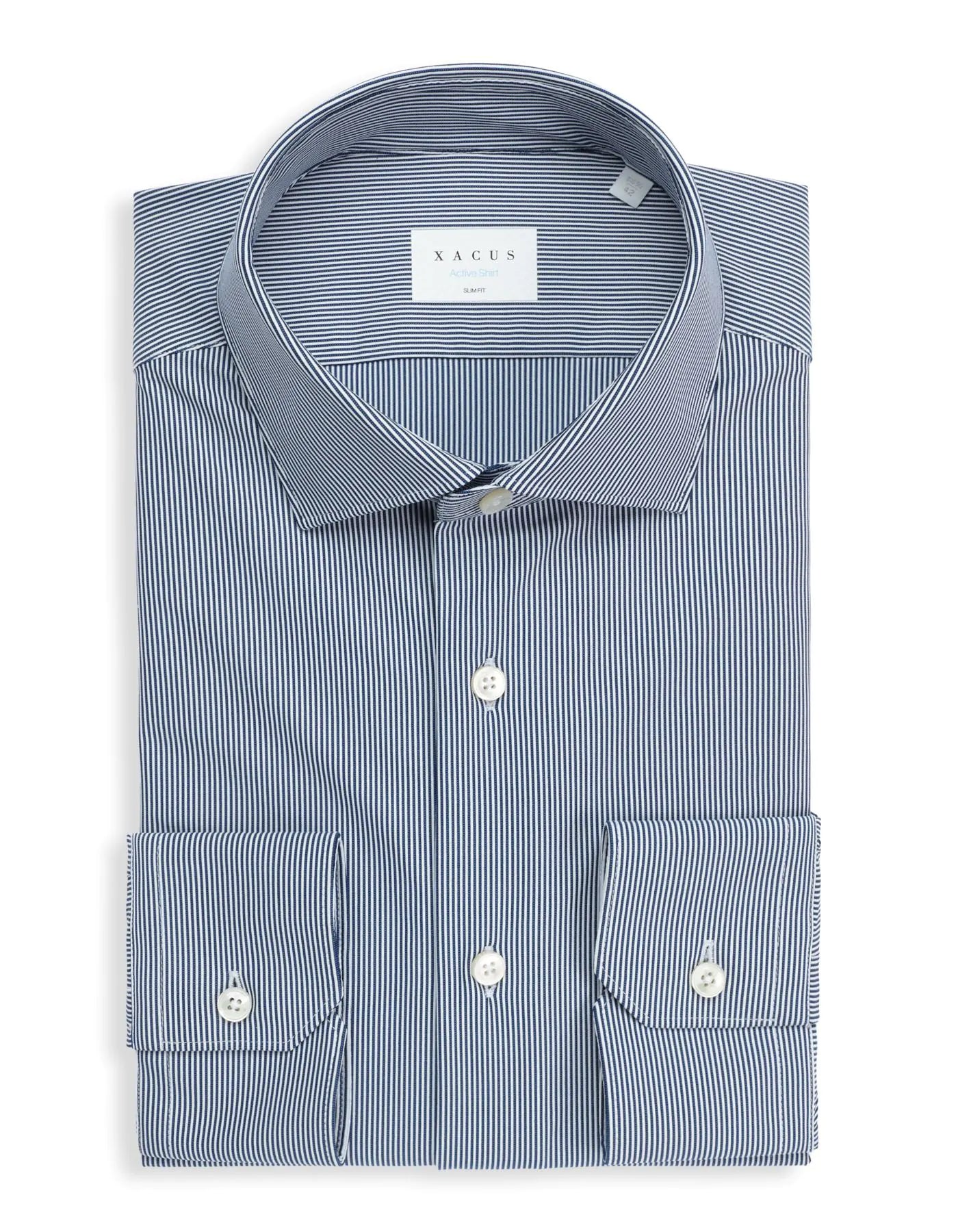 Camicia Xacus in Oxford Bacchettato Blu